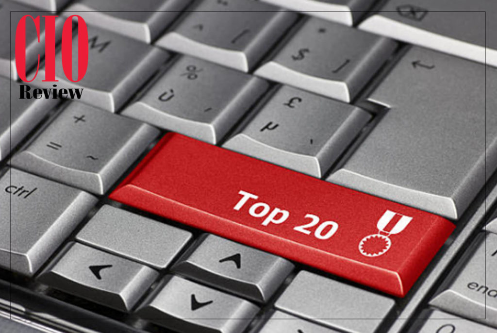 CIO Review Image of keyboard with red enter key that says top 20