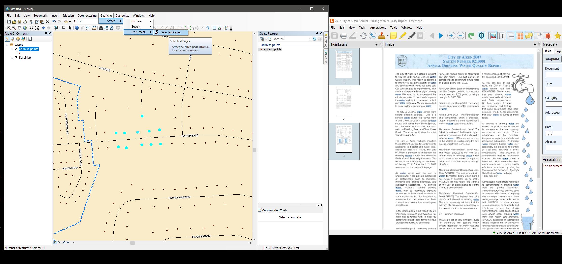 Aiken, South Carolina Field Map Example