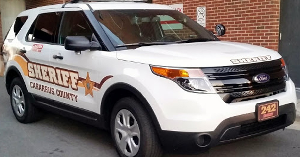 Cabarrus County sheriff's department vehicle
