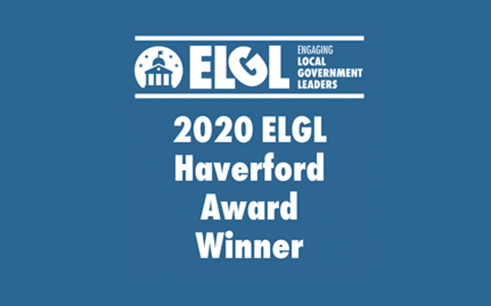 ELGL haverford award winner graphic
