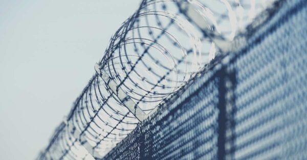 Barbed Fence Closeup Photo