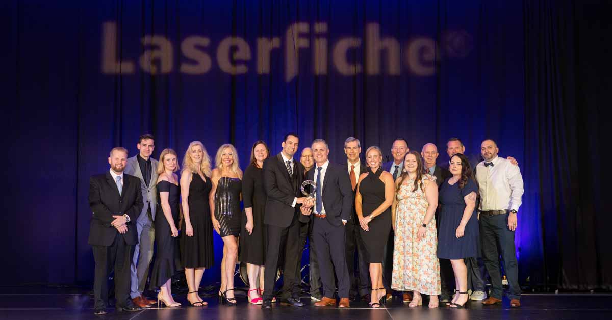 photo of MCCi team at Laserfiche Winners Circle 2026