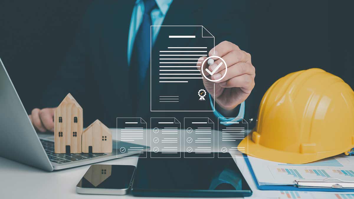 Construction project inspection concept