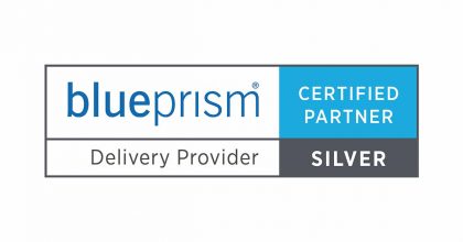 Blue Prism Delivery Provider Silver Certified Partner badge