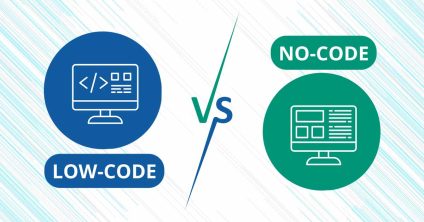 low code vs. no code graphic