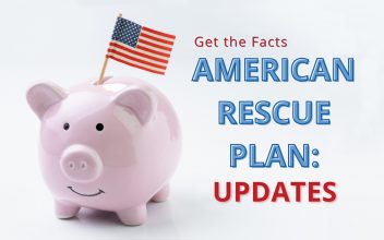 American rescue plan piggy bank