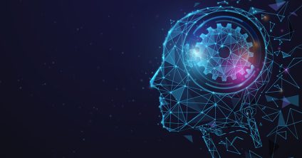 AI digital brain illustration