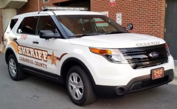 Cabarrus County sheriff's department vehicle